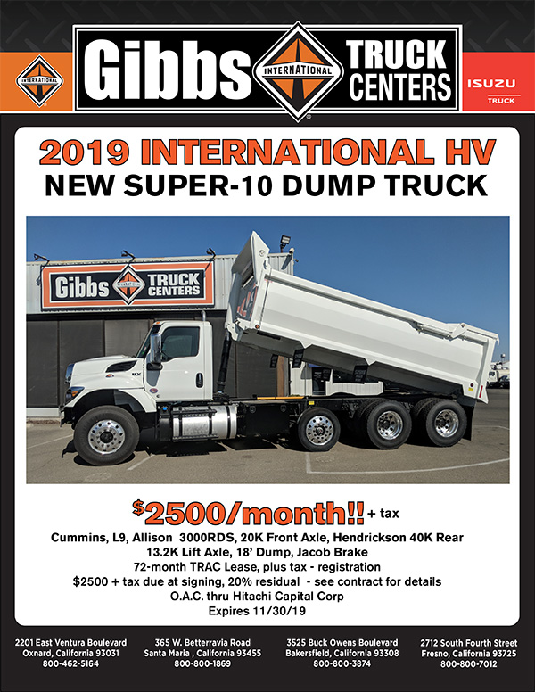 2019 HV Dump Truck Sales Flyer Image