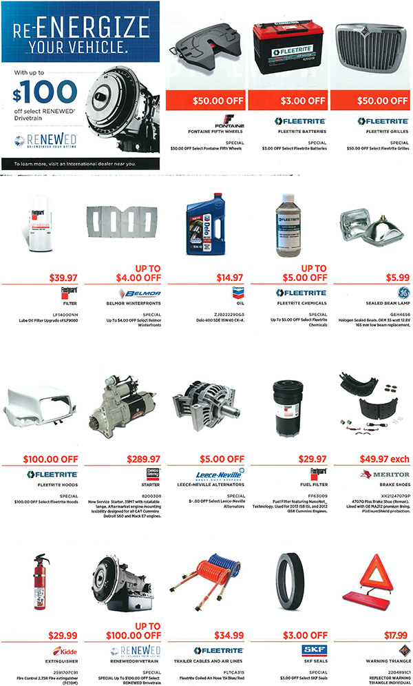 Current Parts Special Flyer Ad 2