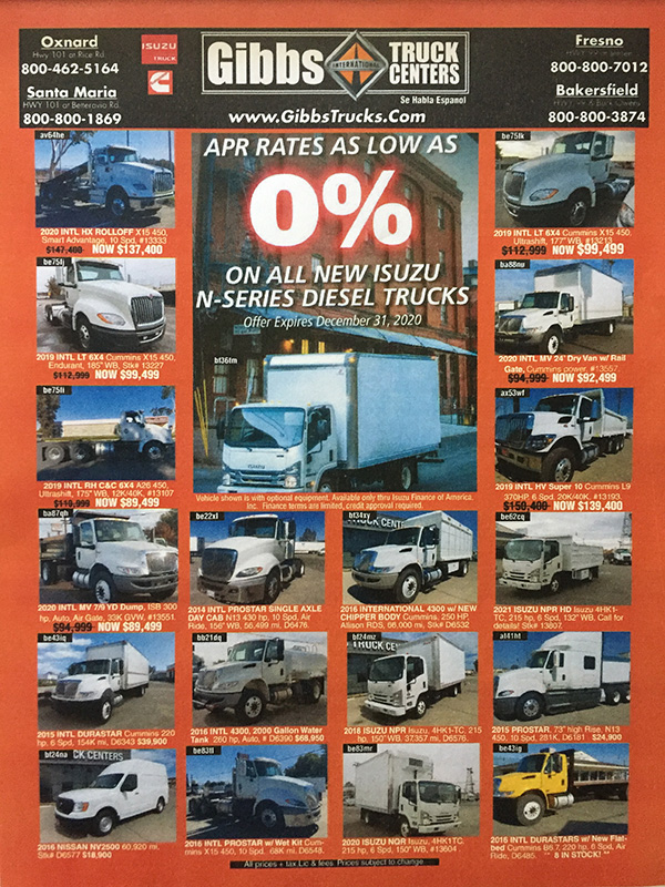 Current Truck Paper Flyer Ad