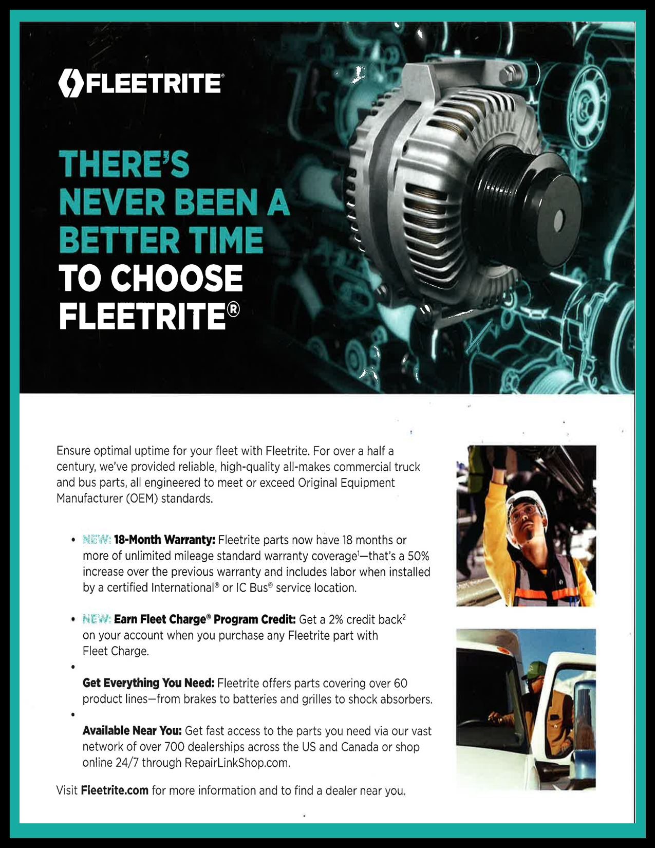 Fleetrite Parts Flyer