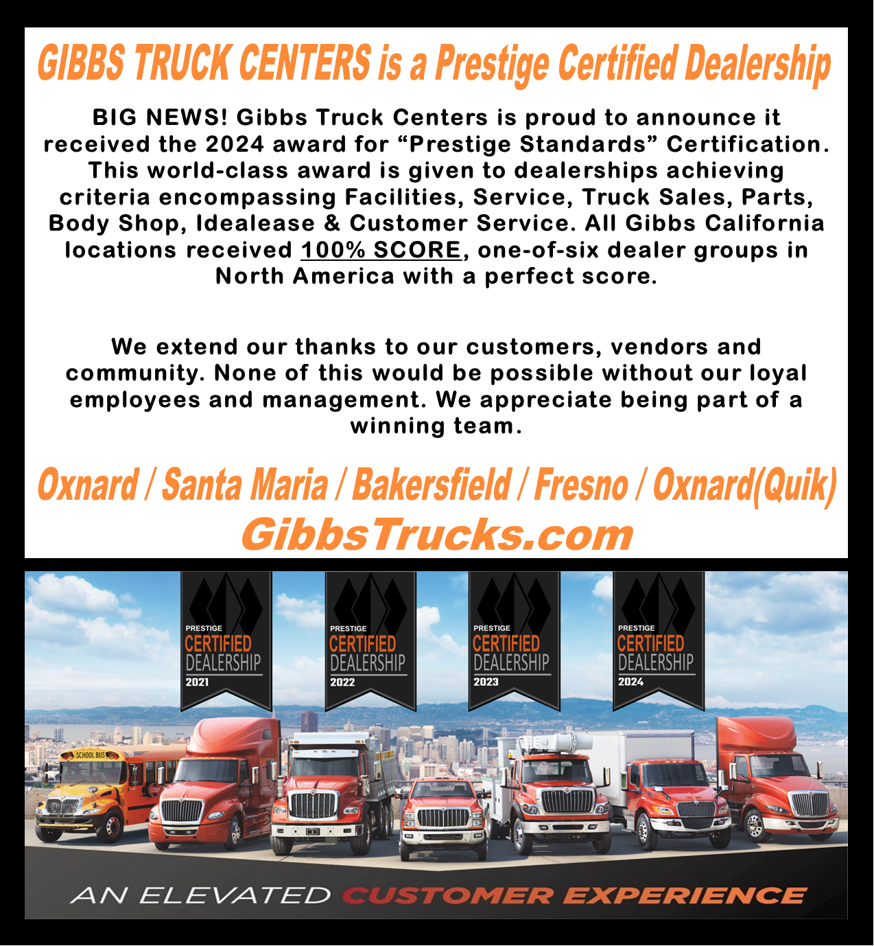Prestige Certification Flyer