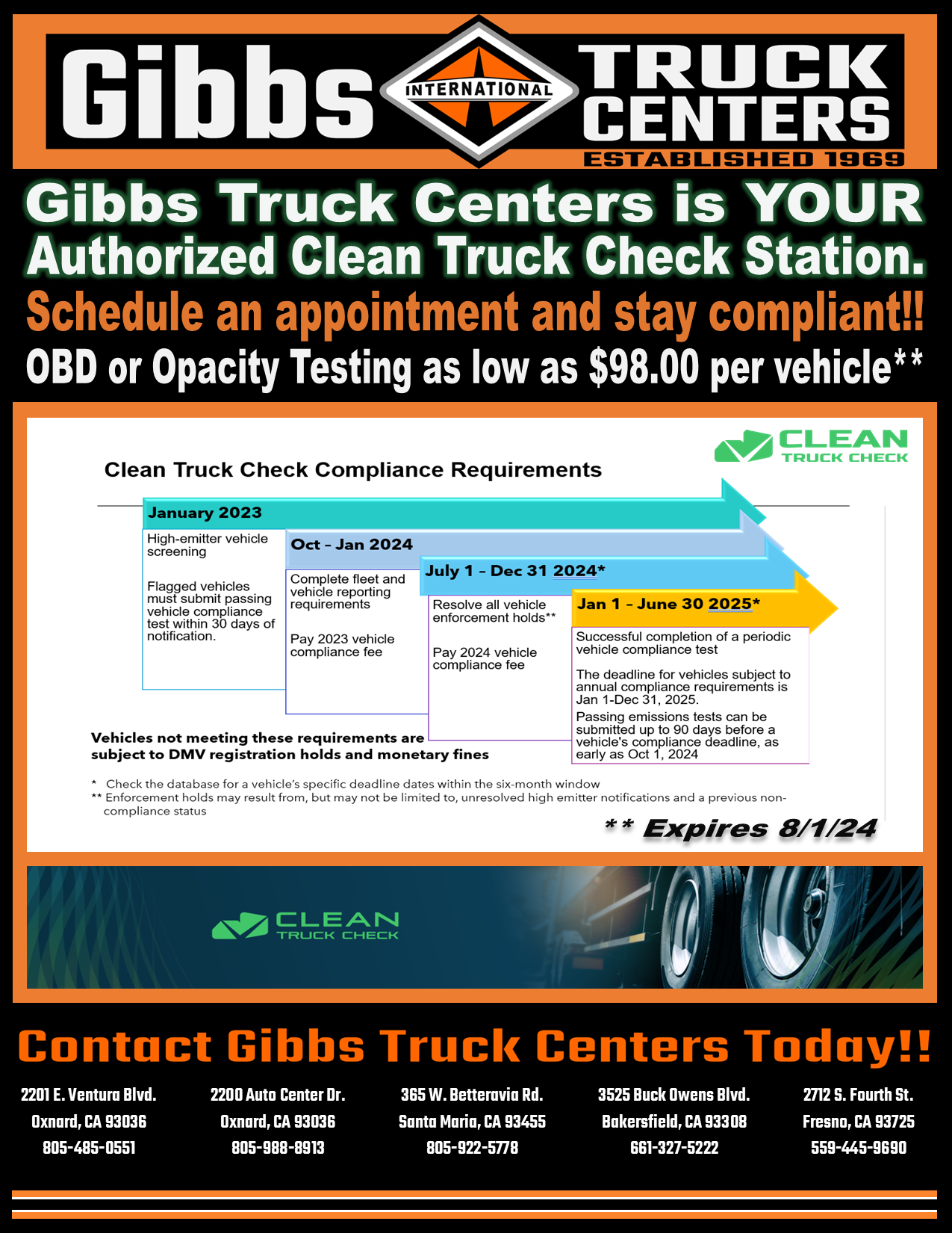 Clean Truck Testing Flyer