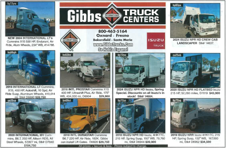 Current Truck Paper Ad