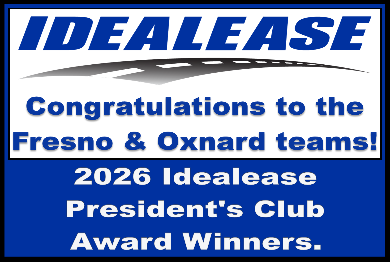 Idealese Presidents Club Winners Flyer